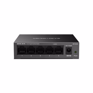 Mercusys MS105GS - Desktop switch, 5 Gigabit ports, melns