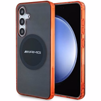 AMG caurspīdīgs divkrāsu MagSafe apvalks Samsung Galaxy S24 - melns