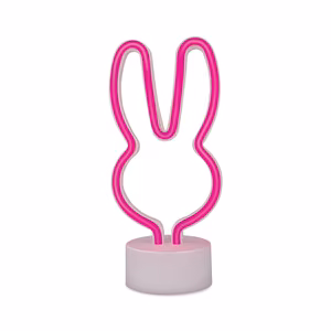 Neon LED on stand RABBIT pink USB-C FSC-10 Forever Light