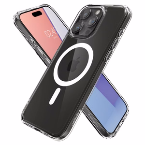 Viedtālruņa apvalks Spigen Ultra Hybrid Magnētiskais MagSafe iPhone 15 Pro Max - balts (m)