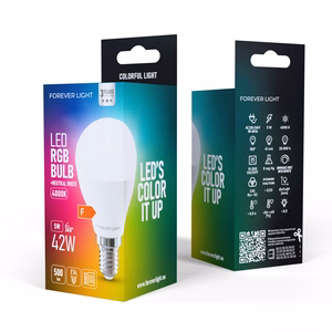 Forever Light LED лампа RGB E14 G45 5W 500lm 4000K класс F