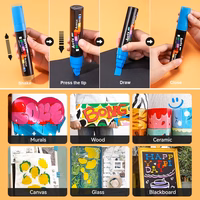 Akrila marķieru pildspalvas ARRTX Jumbo, 10 krāsas