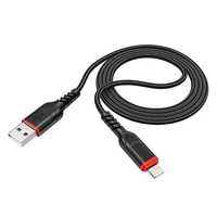 Kabelis USB A uz Lightning Hoco 2,4A 1 m X59 melns
