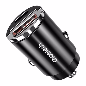 Charger CHOETECH USB-C, USB-A: 12-24V, 30W, QC3.0+ PD3.0