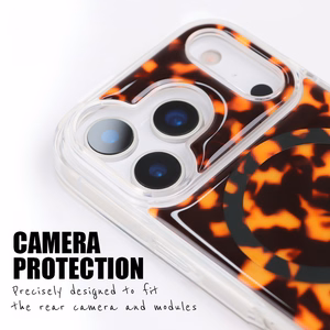 Crong Deluxe MAG Cover MagSafe vāciņš ierīcei iPhone 17 Pro Max, bruņurupuča bruņu raksts