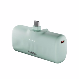SBS EcoPower 5000 mAh 10W внешний аккумулятор со встроенным портом USB-C - Зелёный