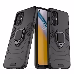 Ring Armor izturīgs hibrīda apvalks ar magnētisko turētāju OnePlus Nord N20 5G Melns