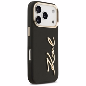 Karl Lagerfeld Karl Script Logo apvalks iPhone 17 Pro - melns
