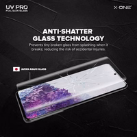 UV PRO Rūdītais stikls X-ONE - Samsung Galaxy S20 Ultra (apvalka draudzīgs)