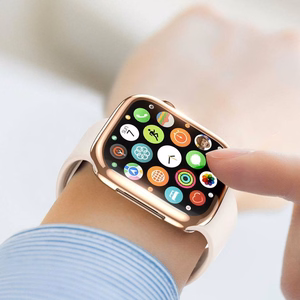 TPU stikla korpuss Dux Ducis Samo Apple Watch 45mm rozā krāsā