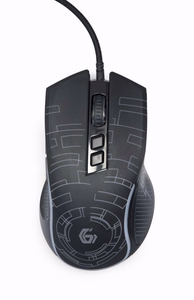 Gembird MUSG-RGB-01 pele labās rokas USB Type-A 3600 DPI