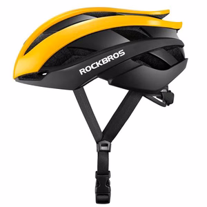 Rockbros 10110004006 velosipēda ķivere, izmērs M - dzeltena un melna