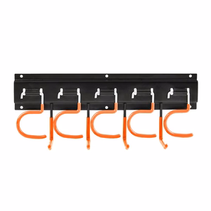 Maclean MC-193 pie sienas stiprināms dārza instrumentu organizators, tērauda, ar āķiem, maksimālā slodze 30 kg, platums 40 cm