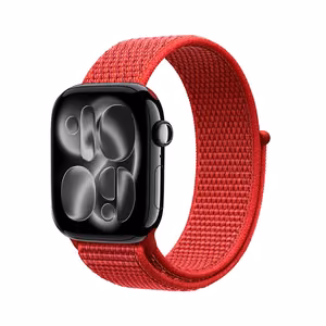 Crong Nylon Apple Watch sporta siksniņa, 38/40/41/42 mm, Red Fusion