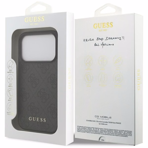 Guess 4G Classic viedtālruņa apvalks iPhone 17 Pro - melns