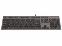A4Tech KV-300H keyboard USB QWERTY melns, pelēks