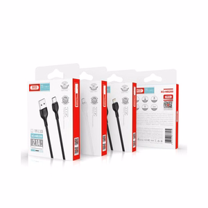 XO kabelis NB200 USB - USB-C 2,0m 2.1A, melns