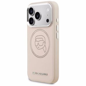 Karl Lagerfeld K Head Point Logo MagSafe Maciņš for iPhone 17 Pro - rozā