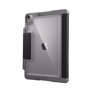 STM Dux Plus izturīgs MIL-STD-810G maciņš ar Apple Pencil turētāju priekš iPad Air 11 M3 2025 / M2 2024 / iPad Air 10.9 5-4 paaud. 2022-2020, melns