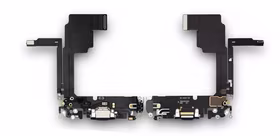 Flex priekš iPhone 15 Pro priekš charging connector ar microphone Zils Titanium original (used Grade A)