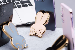 Lipīgs tālruņa statīvs RABBIT - zils