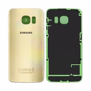 Aizmugurējais vāciņš Samsung G925F S6 Edge Gold Platinum (bez kameras lēcas) oriģināls (lietots, Grade B)