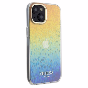 Guess IML Faceted Mirror Disco Iridescent viedtālruņa apvalks iPhone 14 / 15 / 13 - daudzkrāsains