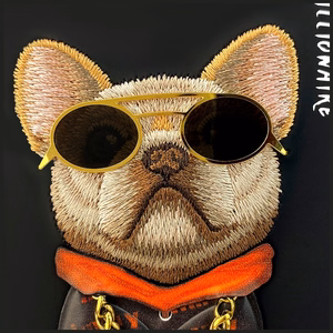 Nimmy Glasses Cool Dog viedtālruņa apvalks iPhone 17 - melns