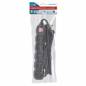 Esperanza ELK215K power extension 3 m 5 AC outlet(s) Indoor Black