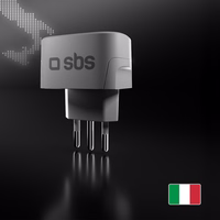 Adapteris no IT sienas kontaktdakšas uz universālo kontaktdakšu