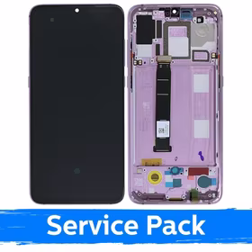 LCD Displejs Saderīgs ar Xiaomi Mi 9 Ar Frame / Levander Violets / (Service Pack)