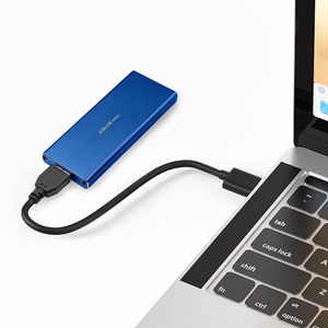 Qoltec 51832 korpuss | M.2 SSD | SATA | NGFF | USB 3.0 | Super speed 5Gb/s | 2TB | zils
