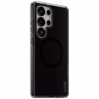 CARE by PanzerGlass Flagship Urban Combat melns QI apvalks Samsung Galaxy S25 Ultra - daļēji caurspīdīgs dūmu krāsas