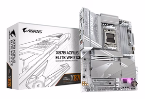 Gigabyte X870 AORUS ELITE WIFI7 ICE материнская плата AMD Ryzen 9000 DDR5 8200MHz 3xPCIe 5.0 Wi-Fi 7 2.5GbE USB 4