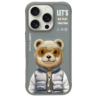 Nimmy Cool&Cute 2.0 Lāča viedtālruņa apvalks iPhone 16 Pro - pelēks