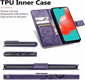 Korpuss Flower Book Samsung A566 A56 5G violets