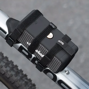 Rockbros 50210064001 Velcro velosipēda siksna Bluetooth skaļrunim vai ūdens pudelei - melna