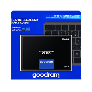 Cietais disks SSD Goodram CL100 Gen. 3 960GB SATA lll 2,5