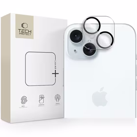 Tech-Protect Kameras vāciņš iPhone 14 / 14 Plus / 15 / 15 Plus - caurspīdīgs