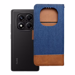 Viedtālruņa apvalks JEANS Book priekš Xiaomi Redmi Note 14 PRO 4G - zils