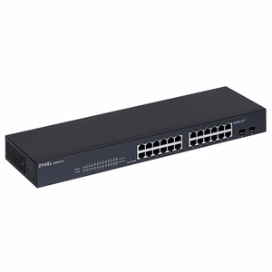 Zyxel GS-1900-24 v2 pārvaldāms L2 Gigabit Ethernet tīkla komutators (10/100/1000), 1U, melns