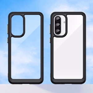 Outer Space Case for Samsung Galaxy A56 Cover with Flexible Frame - Black