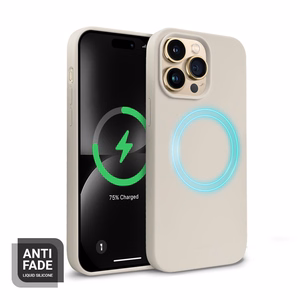 Crong Color Cover Magnetic vāciņš ierīcei iPhone 14 Pro Max, saderīgs ar MagSafe, akmens bēšs