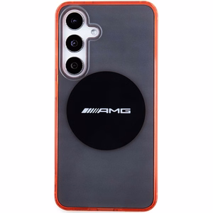 AMG caurspīdīgs divkrāsu MagSafe apvalks Samsung Galaxy S24 - melns