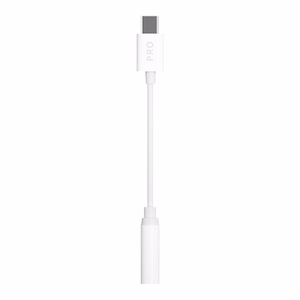 Dudao audio adapteris austiņām no USB Type C uz mini jack 3.5 mm balts (L16CPro white)