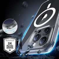 ESR Classic Pro Set Halolock MagSafe Viedtālruņa apvalks iPhone 16 Pro - caurspīdīgs