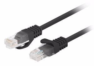 Lanberg PCU6-20CC-0200-BK tīkla kabelis Cat6 U/UTP melns 2m