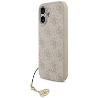 Guess 4G Charms Collection Magnētiskais viedtālruņa apvalks iPhone 17 - rozā