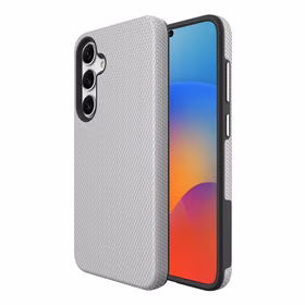 Perfekcionistu trīsstūra korpuss Samsung A366 A36 5G sudraba krāsā