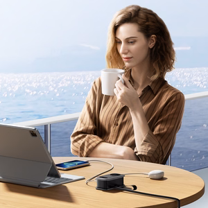 Orico AP3 65W GaN 6in1 strāvas sadalītājs 2x AC + 2x USB-A + 2x USB-C - melns